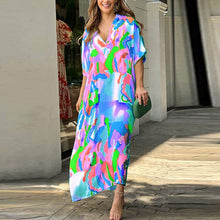 Load image into Gallery viewer, Casual dress with painted print
