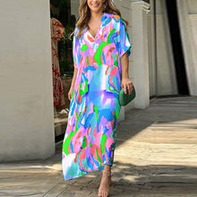 Load image into Gallery viewer, Casual dress with painted print

