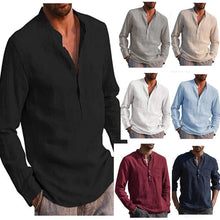 Load image into Gallery viewer, V-neck Linen Shirt
