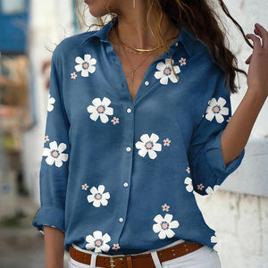 Floral Lapel Shirt