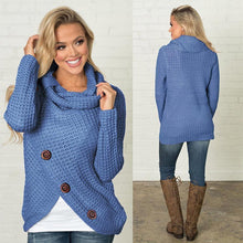 Load image into Gallery viewer, Irregular Ladies High Collar Sweater
