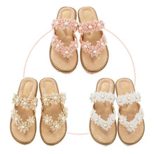 Load image into Gallery viewer, Women&#39;s Bohemian Sparkle Bling Flip Flops
