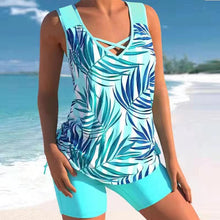 Load image into Gallery viewer, Plus Size Conservative Print Swimsuit
