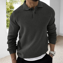 Load image into Gallery viewer, Waffle Lapel Sweater

