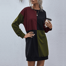 Load image into Gallery viewer, Contrast Sweater Dress
