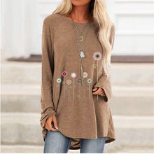 Load image into Gallery viewer, Floral Print Long-sleeve T-shirt
