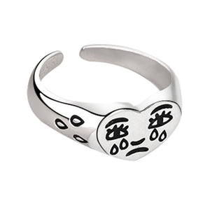 Creative Sad Expression Ring
