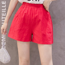 Load image into Gallery viewer, Women&#39;s Casual Summer Cotton Linen Shorts
