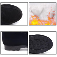 Load image into Gallery viewer, Women Suede Hairball Round Toe Wedges Shoes
