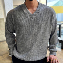 Load image into Gallery viewer, V-neck Pit Strip Knitwear
