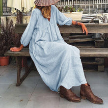 Load image into Gallery viewer, Women&#39;s Cotton Linen Dress
