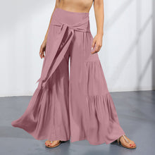 Load image into Gallery viewer, High-waisted Drapey Wide-legged Pants
