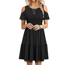 Load image into Gallery viewer, Short Sleeve Off Shoulder Dress
