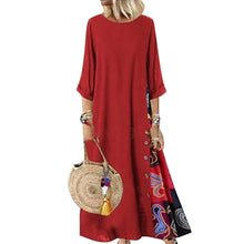 Load image into Gallery viewer, Contrast 3/4 Sleeve Dress
