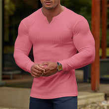 Load image into Gallery viewer, Men&#39;s V-Neck Basic Solid Color Shirt
