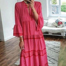 Load image into Gallery viewer, Flared Sleeve Resort Dress
