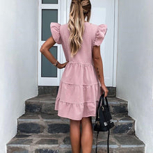 Load image into Gallery viewer, V-neck Ruffled Dress
