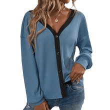 Load image into Gallery viewer, Women&#39;s V-Neck Cropped Cardigan Sweaters
