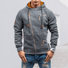 Load image into Gallery viewer, Men&#39;s Hooded Side Zip Cationic Sweatshirt
