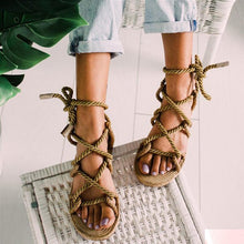 Load image into Gallery viewer, Roman Style Flat Sandals
