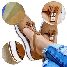 Load image into Gallery viewer, Women Fringed Platform Sandals
