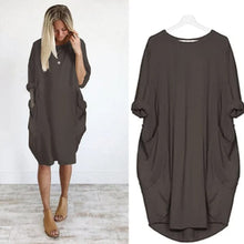 Load image into Gallery viewer, Loose Swing Panel Long Dress
