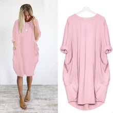 Load image into Gallery viewer, Loose Swing Panel Long Dress

