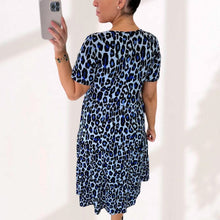 Load image into Gallery viewer, Leopard Print Tiered Midi Dress

