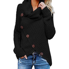 Load image into Gallery viewer, Irregular Ladies High Collar Sweater
