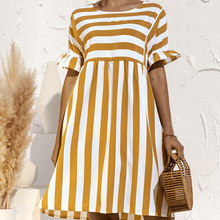 Load image into Gallery viewer, Ruffled Striped Dress
