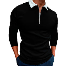 Load image into Gallery viewer, Slim Fit Zip Lapel T-Shirt
