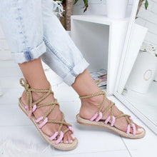 Load image into Gallery viewer, Roman Style Flat Sandals
