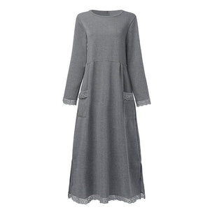 Lace Fleece Dress