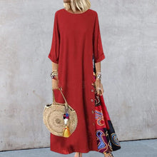 Load image into Gallery viewer, Contrast 3/4 Sleeve Dress
