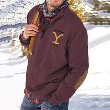 Load image into Gallery viewer, Zip-up Print Sweatshirt
