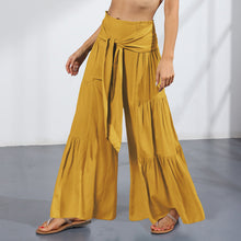 Load image into Gallery viewer, High-waisted Drapey Wide-legged Pants
