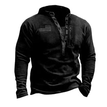 Load image into Gallery viewer, Men&#39;s Outdoor Fleece Henley Collar Sports Sweatshirt
