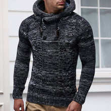 Load image into Gallery viewer, Slim Turtleneck Hooded Thick Sweater
