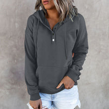 Load image into Gallery viewer, Long Sleeve Loose Casual Hooded Drawstring Pocket Sweatshirt
