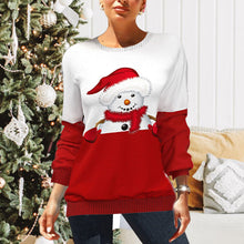 Load image into Gallery viewer, Christmas Print Raglan Sleeve Sweatshirt
