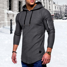 Load image into Gallery viewer, Men&#39;S Casual Hooded Solid Color Zipper Sweatshirts
