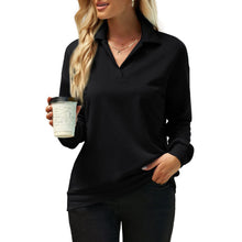 Load image into Gallery viewer, Solid Colour Long Sleeve Loose T-shirt
