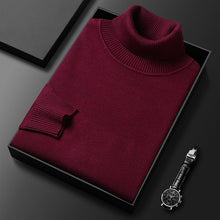 Load image into Gallery viewer, Men&#39;s Solid Color Turtleneck Sweater
