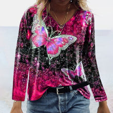 Load image into Gallery viewer, Butterfly Print T-shirt
