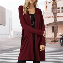 Load image into Gallery viewer, Women&#39;s Long-sleeved Mid-length Cardigan Jacket
