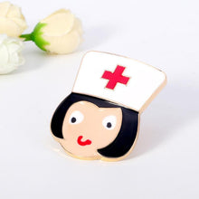 Load image into Gallery viewer, Love Heart Stethoscope Mini Brooch
