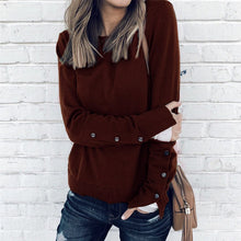 Load image into Gallery viewer, Buttoned Sleeve Sweatshirt
