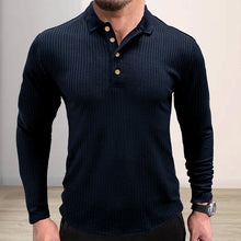 Load image into Gallery viewer, Lapel Striped POLO Shirt
