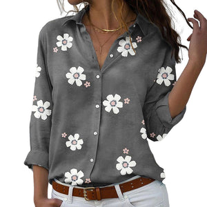 Floral Lapel Shirt