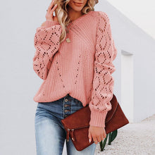Load image into Gallery viewer, Women&#39;s Solid Color Loose Crew Neck Sweater
